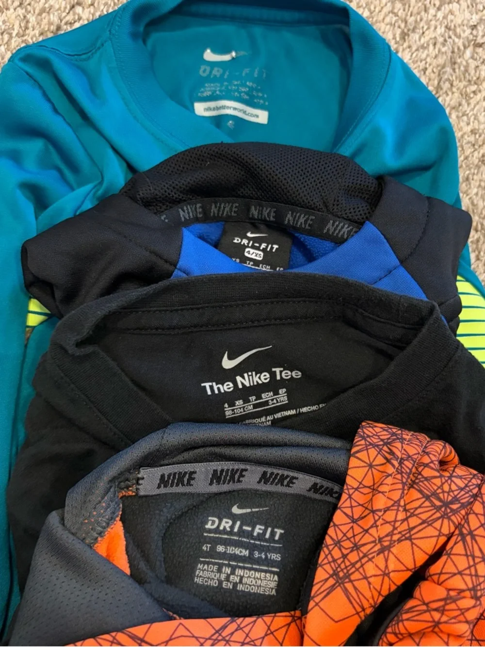 Nike Boys Joggers & Hoodies Set - Teal, Blue, Black, Orange, Navy Size 4 - Picture 14 of 14